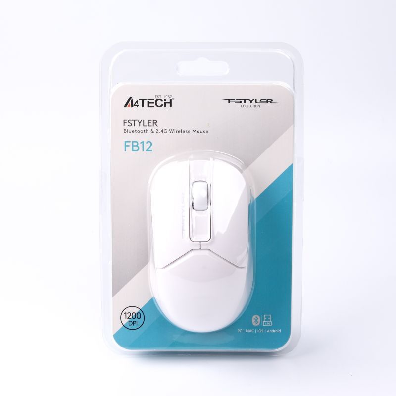 Миша Fstyler, Bluetooth / 2.4 ГГц, білий фото