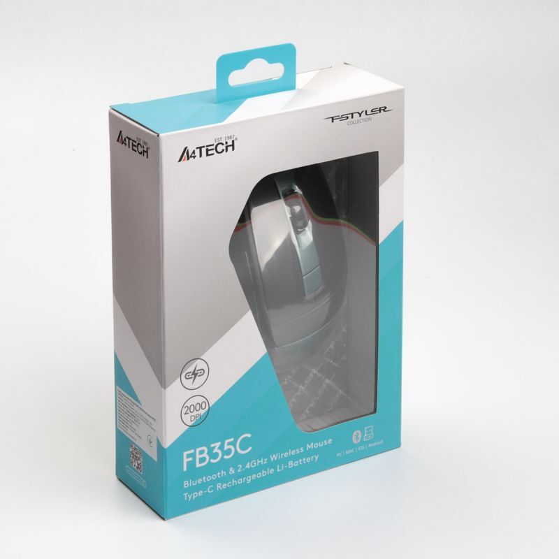 Миша Fstyler, Bluetooth / 2.4 ГГц, акумулятор, 2000 dpi, зелений фото7