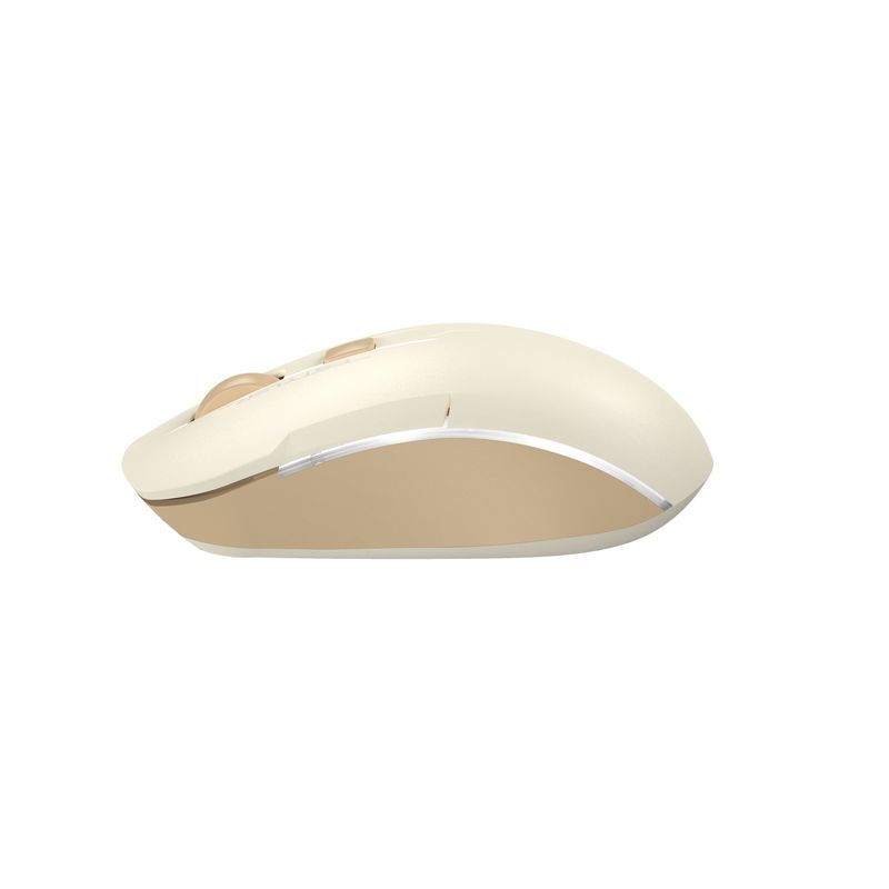 Мышь Fstyler, Bluetooth / 2.4 ГГц, аккумулятор, 2000DPI, бежевый фото
