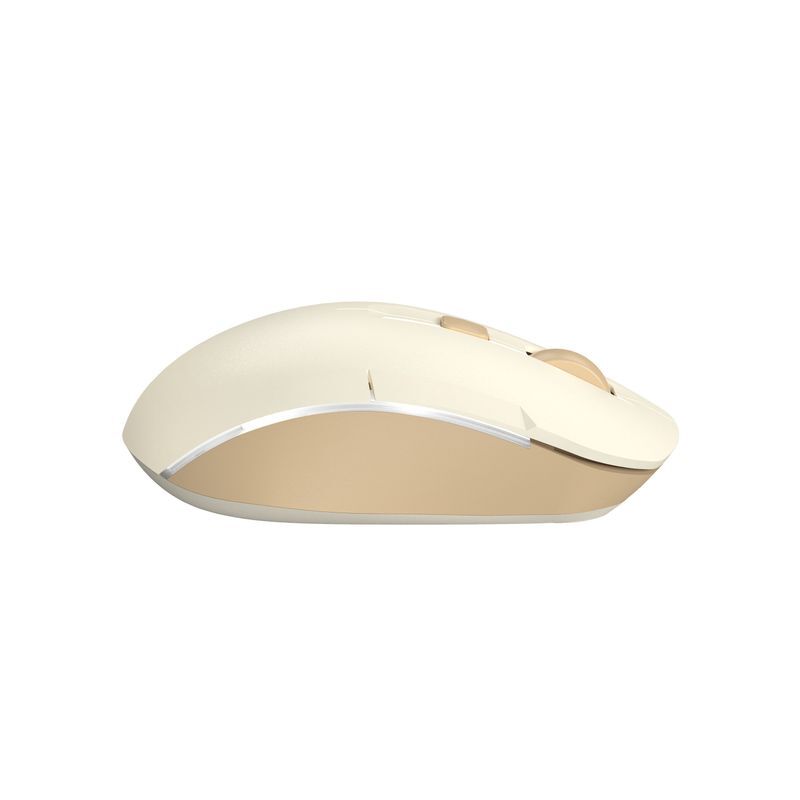 Мышь Fstyler, Bluetooth / 2.4 ГГц, аккумулятор, 2000DPI, бежевый фото