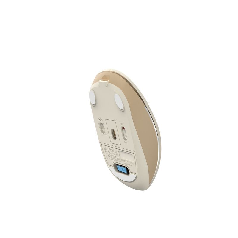 Мышь Fstyler, Bluetooth / 2.4 ГГц, аккумулятор, 2000DPI, бежевый фото9