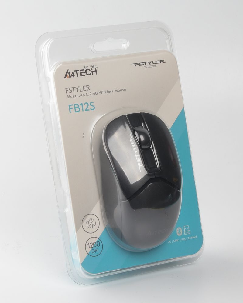Миша Fstyler, Bluetooth / 2.4 ГГц, FB12S (Black) фото
