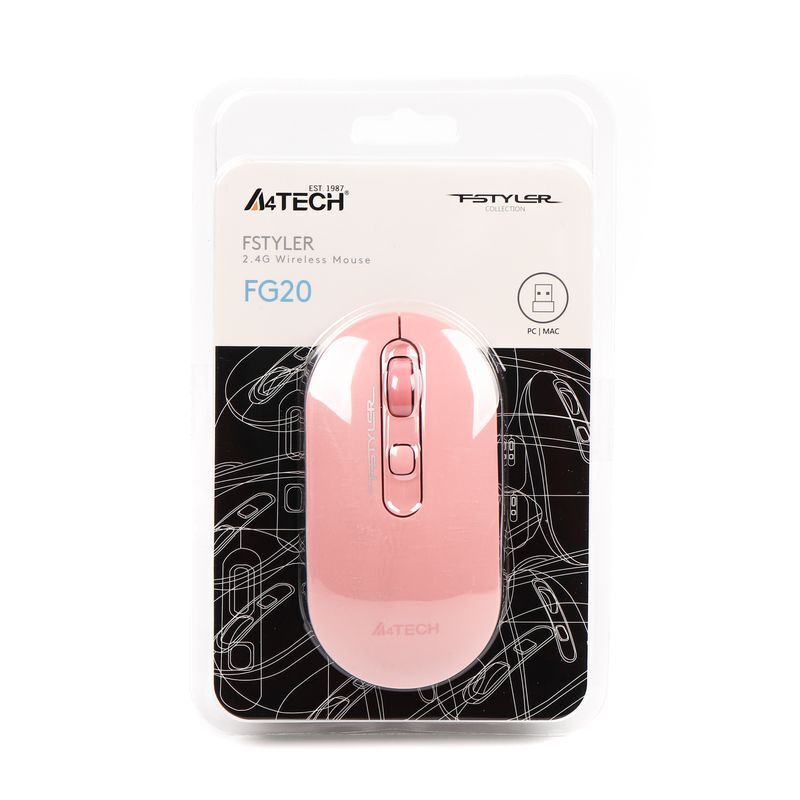 Миша Fstyler, USB, 2000 dpi, FG20 (Pink) рожевий фото6