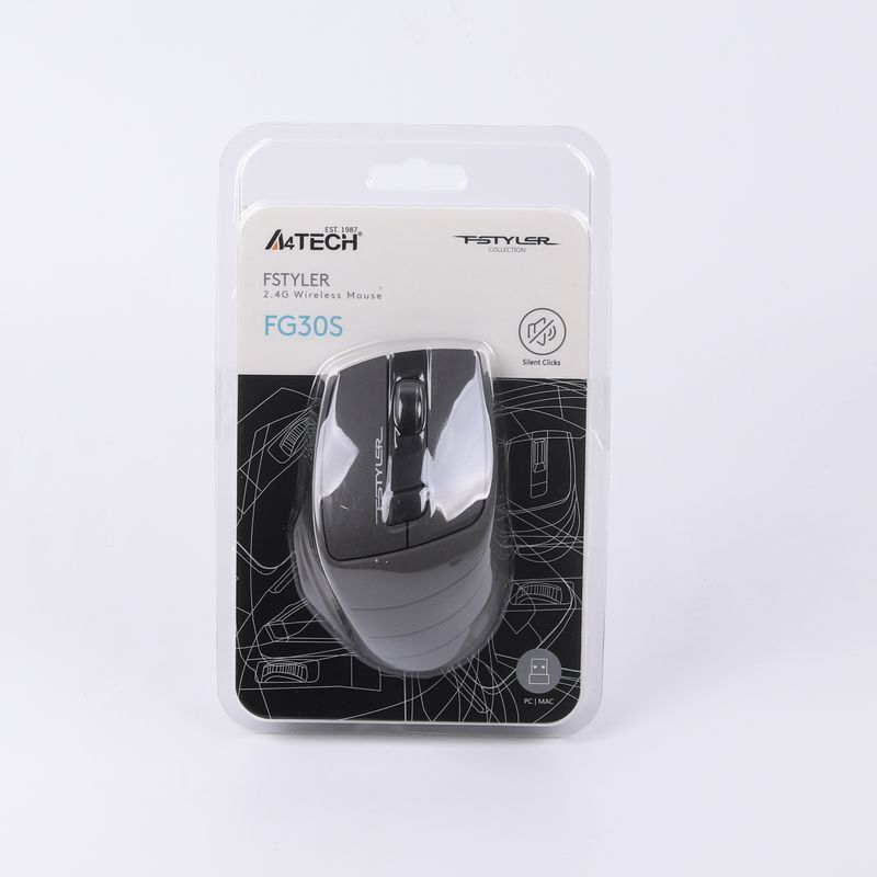 Мышь Fstyler, USB, 2000 dpi, FG30S (Grey) фото