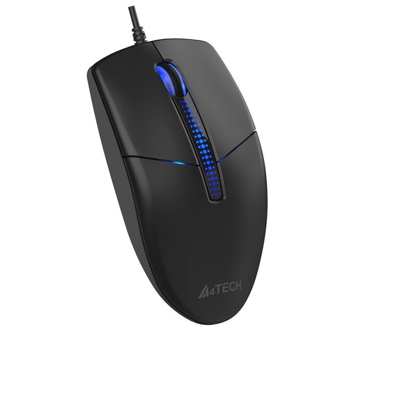 Мышь A4Tech USB 1200 dpi, черный фото