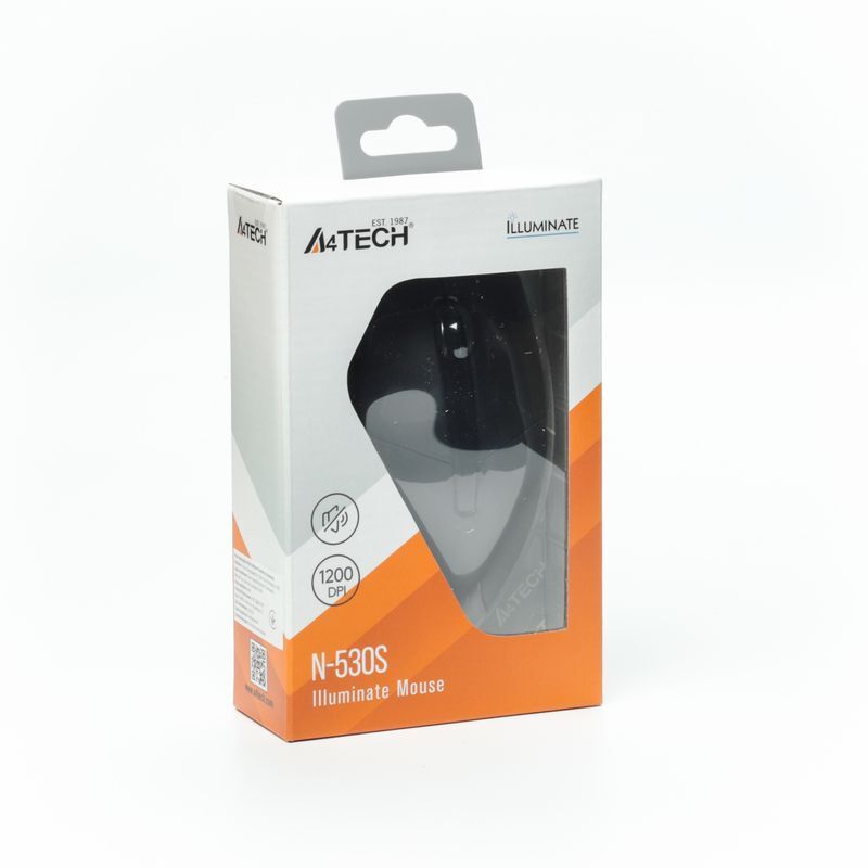 Мышь A4Tech USB 1200 dpi, черный фото