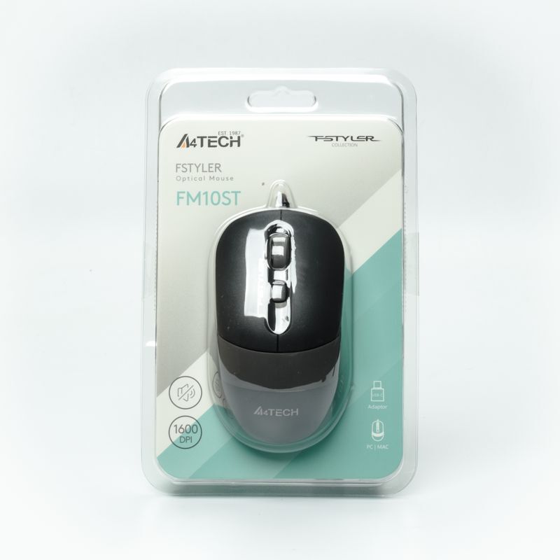 Мышь Fstyler, USB, 1600 dpi, FM10ST (Grey) фото9