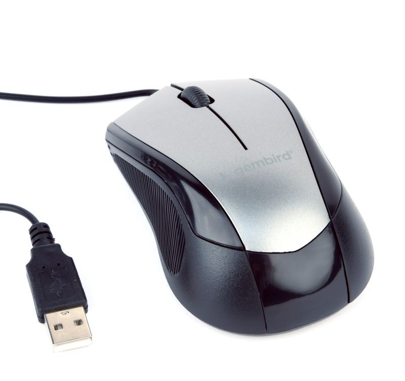 Миша Gembird USB 1000 dpi, MUS-3B-02-BG чорний фото2