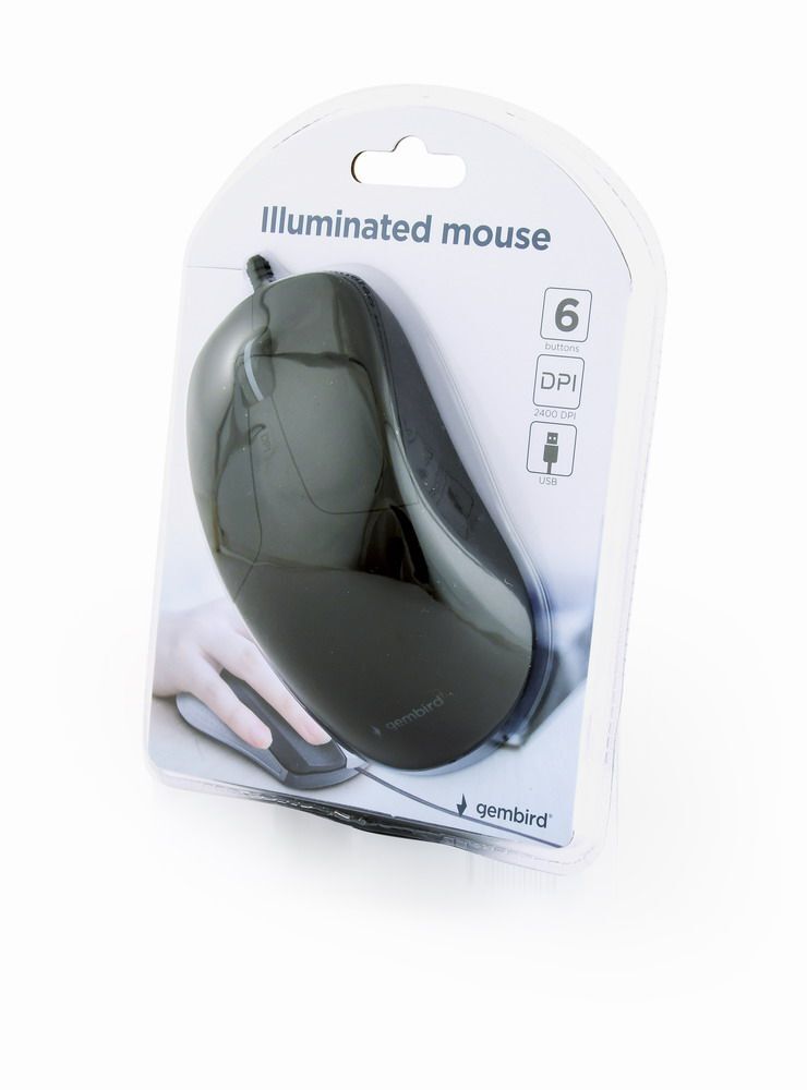 Миша Gembird USB 2400 dpi, MUS-UL-01 чорний фото