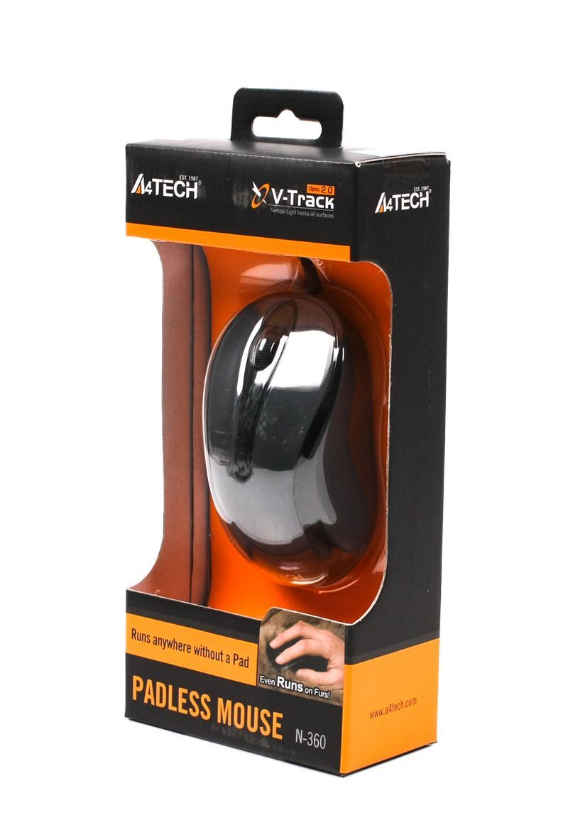 Миша міні V-Track USB, 1000 dpi N-360-1 (Glossy grey) фото4