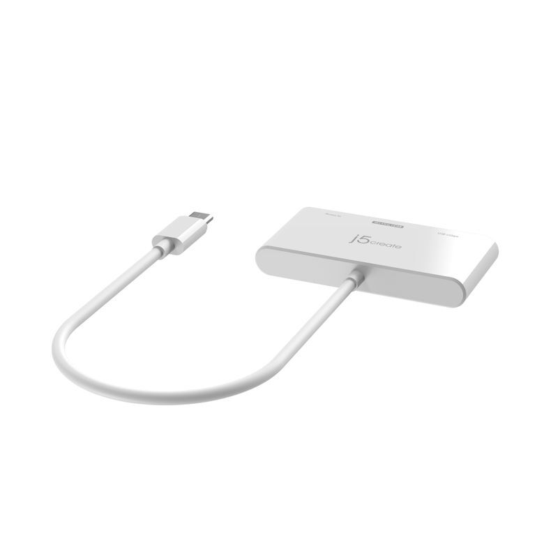 Хаб USB-C на HDMI/USB-A/USB-C, белый фото3