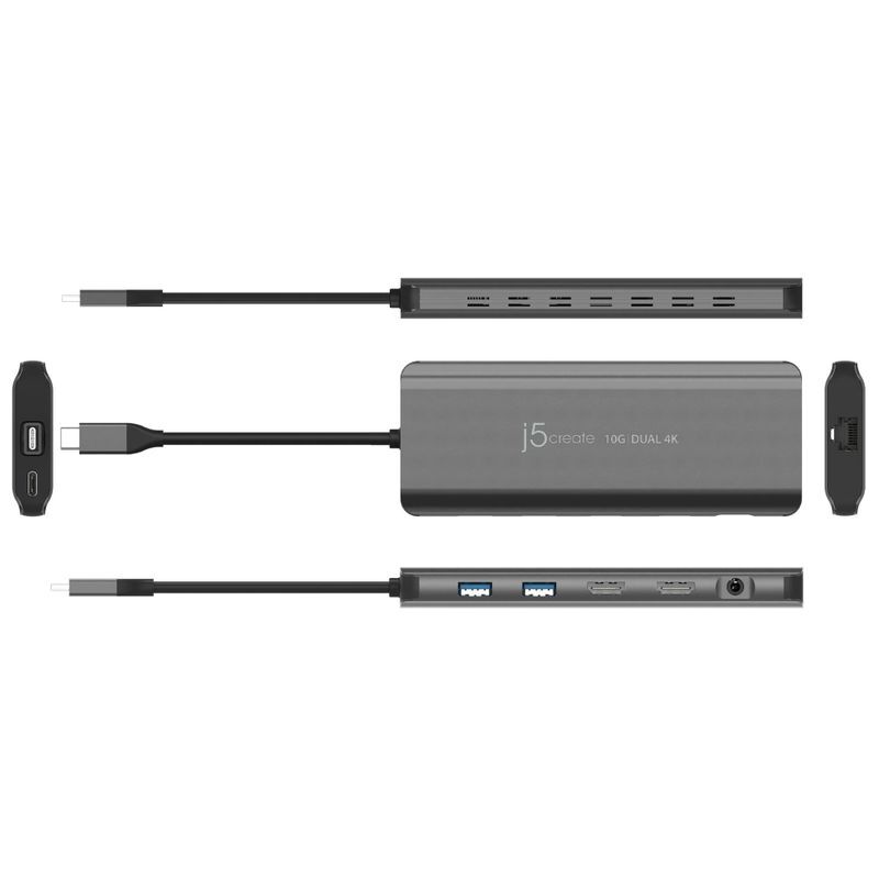 Хаб USB-C 5-в-1 (хаб/HDMI/PD/LAN/Audio) JCD398-N фото4