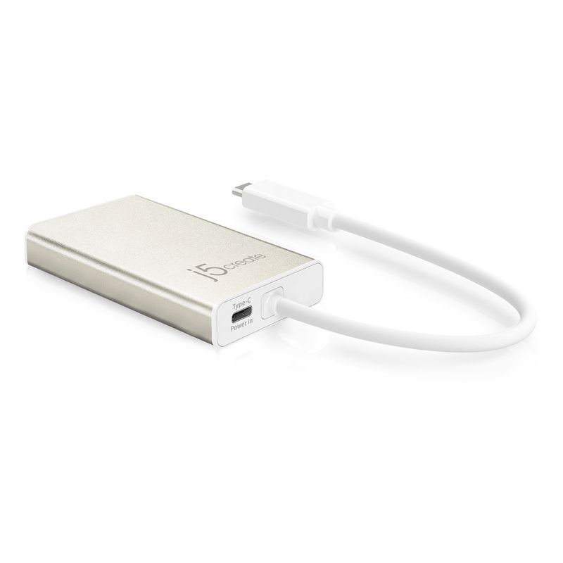 Хаб USB-C 5-в-1 (хаб/HDMI/PD/LAN), JCA374-N серый фото2
