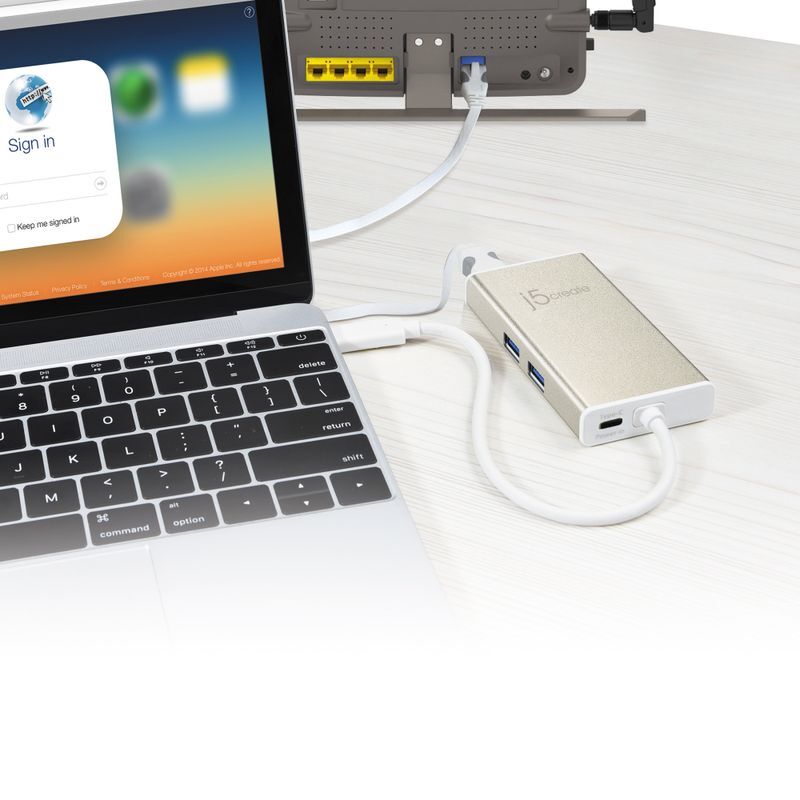 Хаб USB-C 5-в-1 (хаб/HDMI/PD/LAN), JCA374-N серый фото9