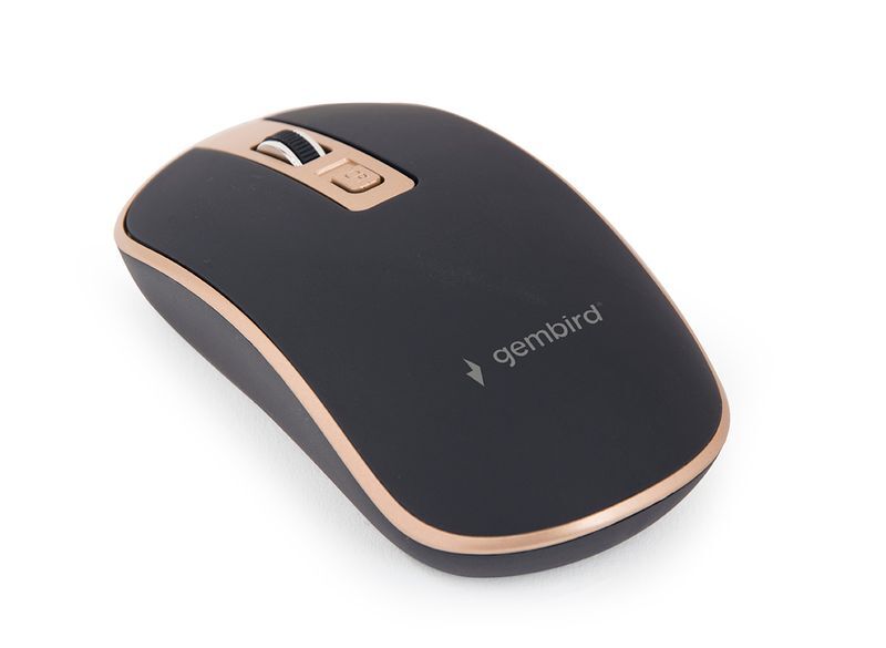 Миша Gembird USB, 1600 dpi, MUSW-4B-06-BG чорна фото