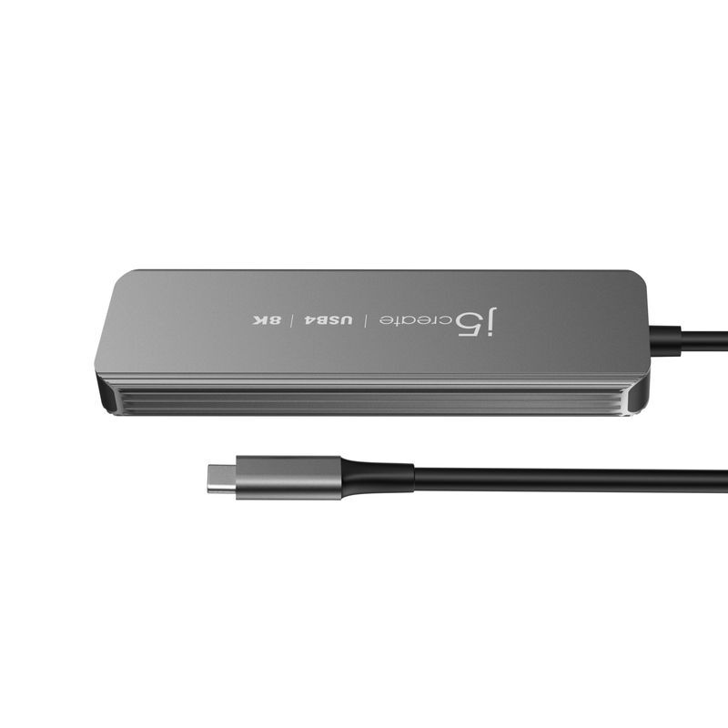 Хаб USB-C 5-в-1 (хаб/HDMI/PD/LAN), серый фото4