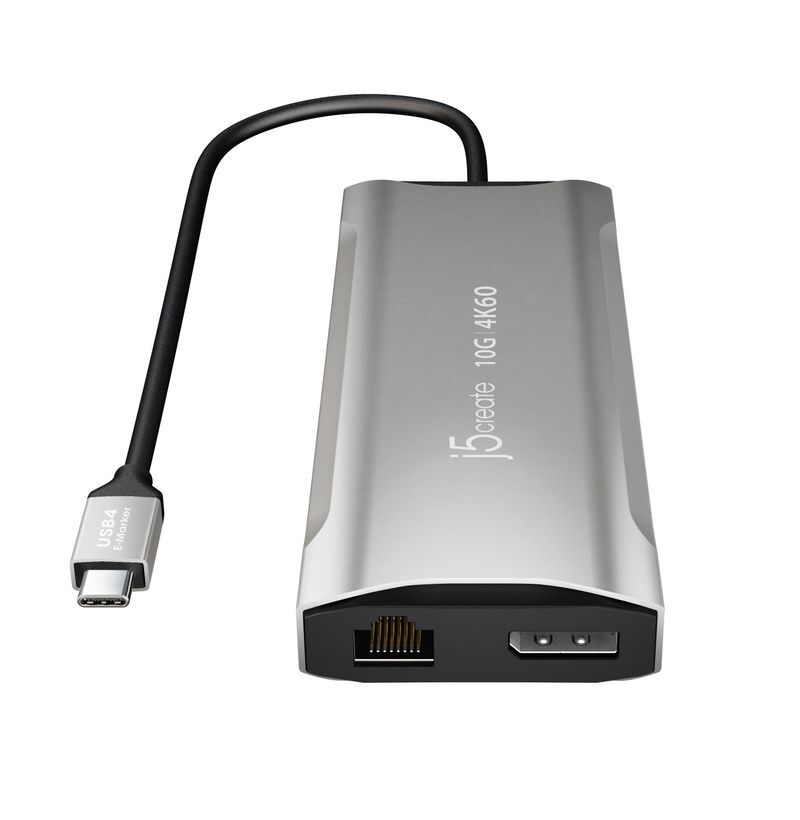Хаб USB-C 10Gbps, 9-в-1 (хаб/HDMI/DP/PD/LAN/картридер), серый фото3
