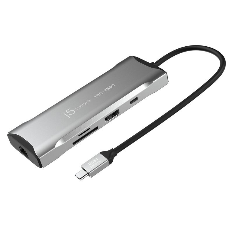 Хаб USB-C 10Gbps, 7-в-1 (хаб/HDMI/PD/картридер), серый фото2