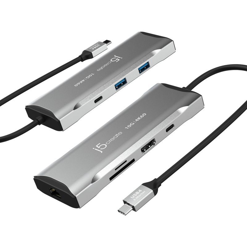 Хаб USB-C 10Gbps, 7-в-1 (хаб/HDMI/PD/картридер), серый фото5