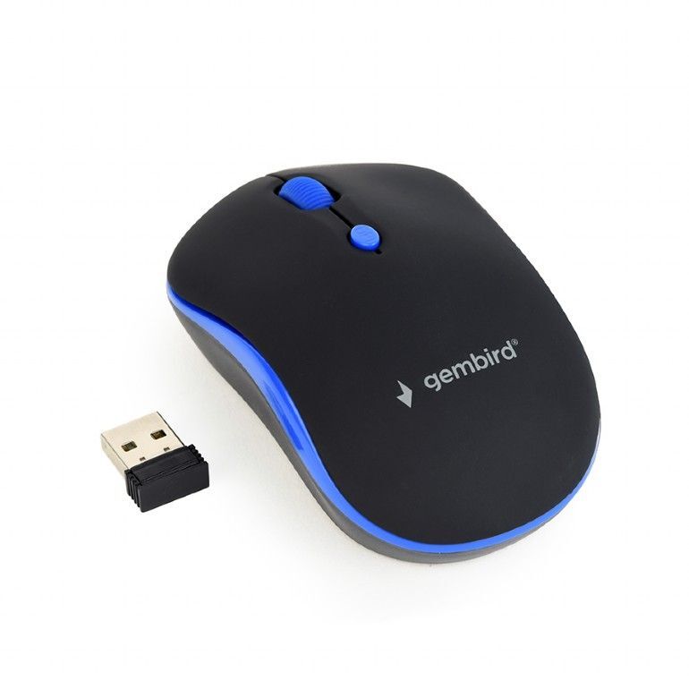 Миша Gembird USB, 1600 dpi, синя фото2