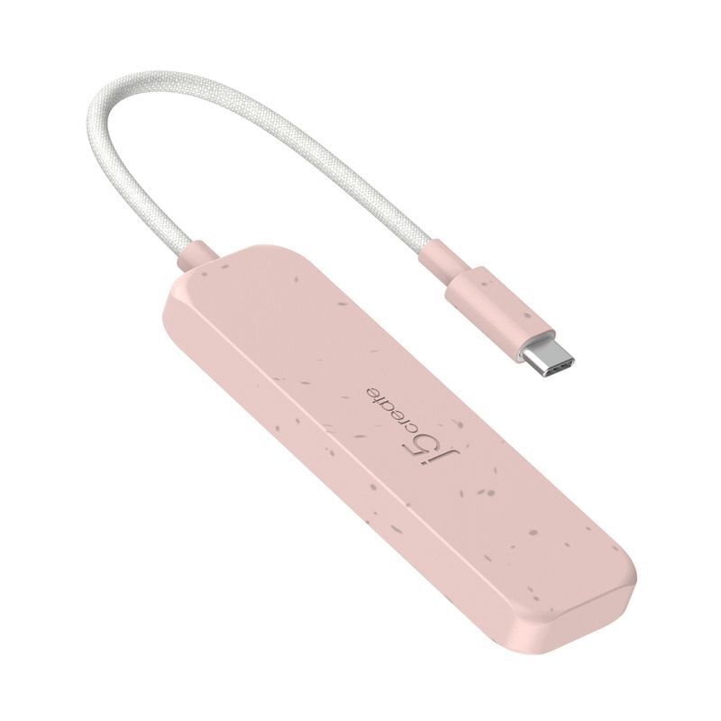 Хаб USB 3,2, 10Gbps, USB-С на 2 USB-A/2 USB-С, красный фото3