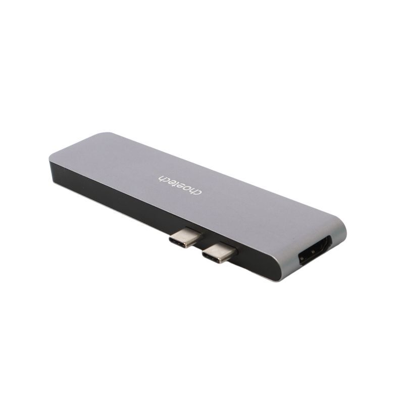 Док станция USB-C 7-в-1 (HDMI/картрідер/USB-A/USB-C), для MacBook Pro/Air, алюминий фото