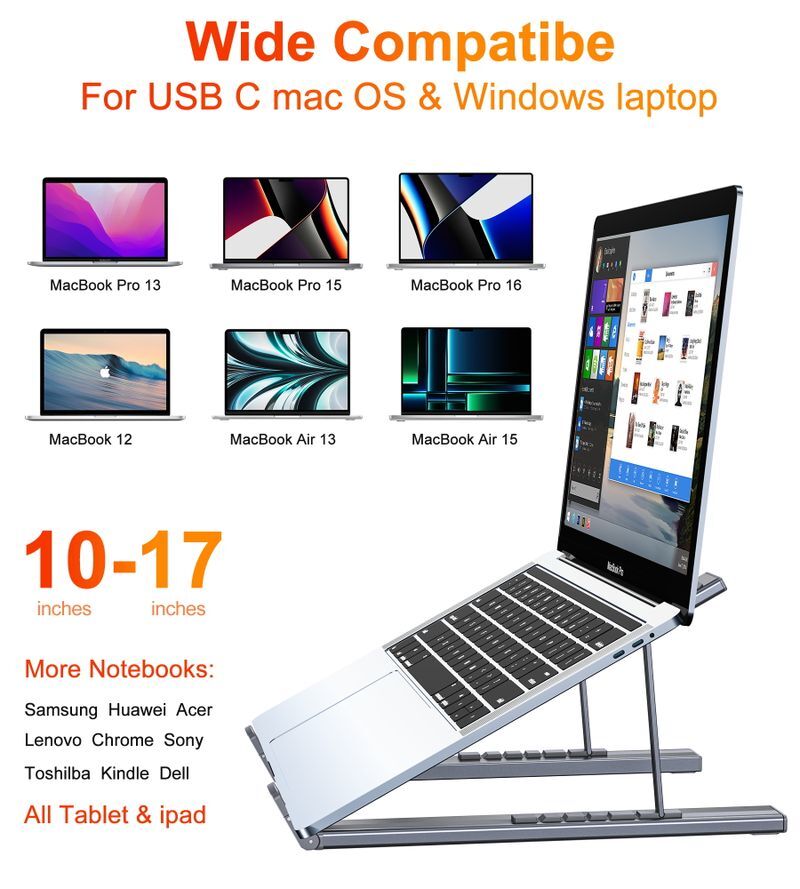 Док станция USB-C 7-в-1 (HDMI/PD/картридер/USB-A / USB-C), алюминий HUB-M48-GY фото10