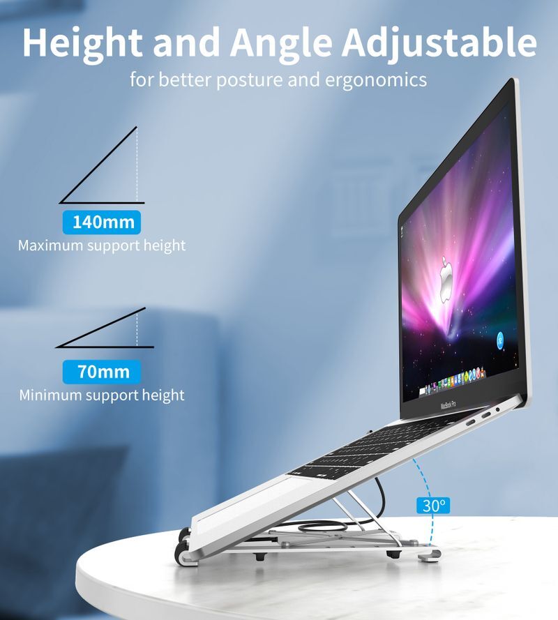 Док станция USB-C 7-в-1 (HDMI/PD/картридер/USB-A / USB-C), алюминий HUB-M43-SL фото9