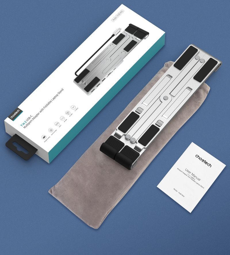 Док станция USB-C 7-в-1 (HDMI/PD/картридер/USB-A / USB-C), алюминий HUB-M43-SL фото10