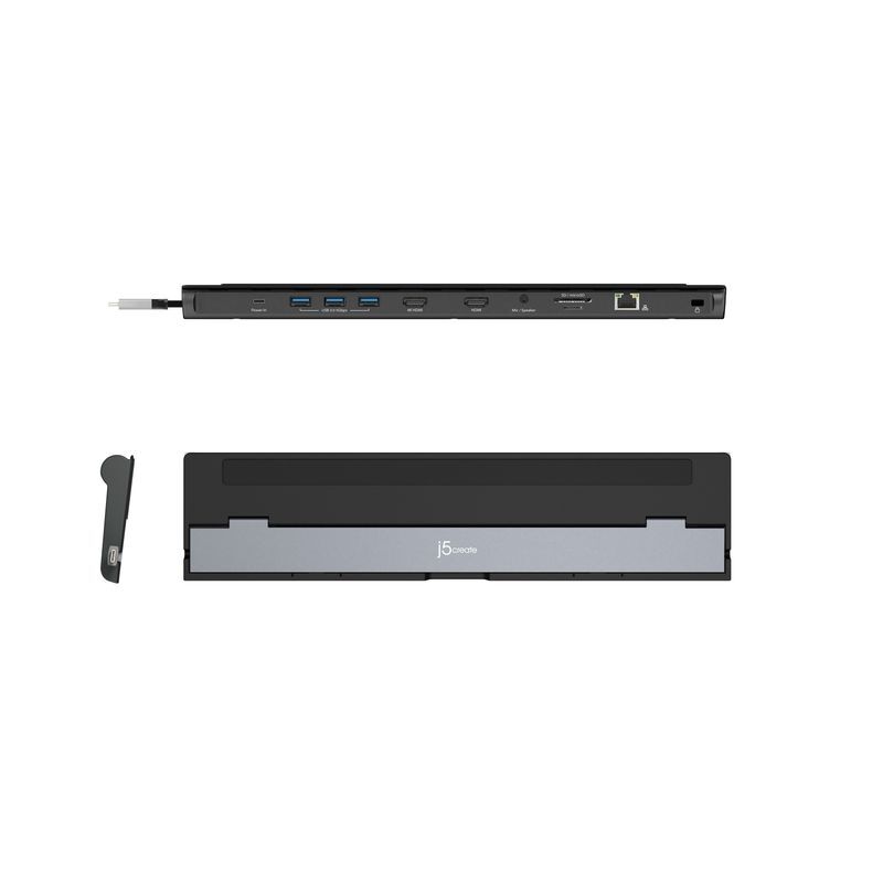 Док станция USB-C 10-в-1 (HDMI/PD/USB-A/USB-C/LAN/картридер/аудио) JCD542-N фото4