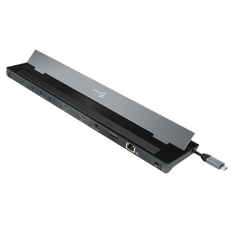 Док станция USB-C 10-в-1 (HDMI/PD/USB-A/USB-C/LAN/картридер/аудио) JCD542-N фото6