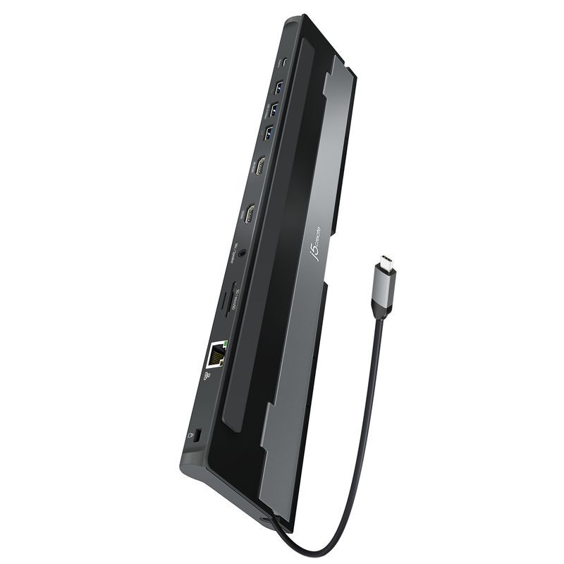 Док станция USB-C 10-в-1 (HDMI/PD/USB-A/USB-C/LAN/картридер/аудио) JCD542-N фото7