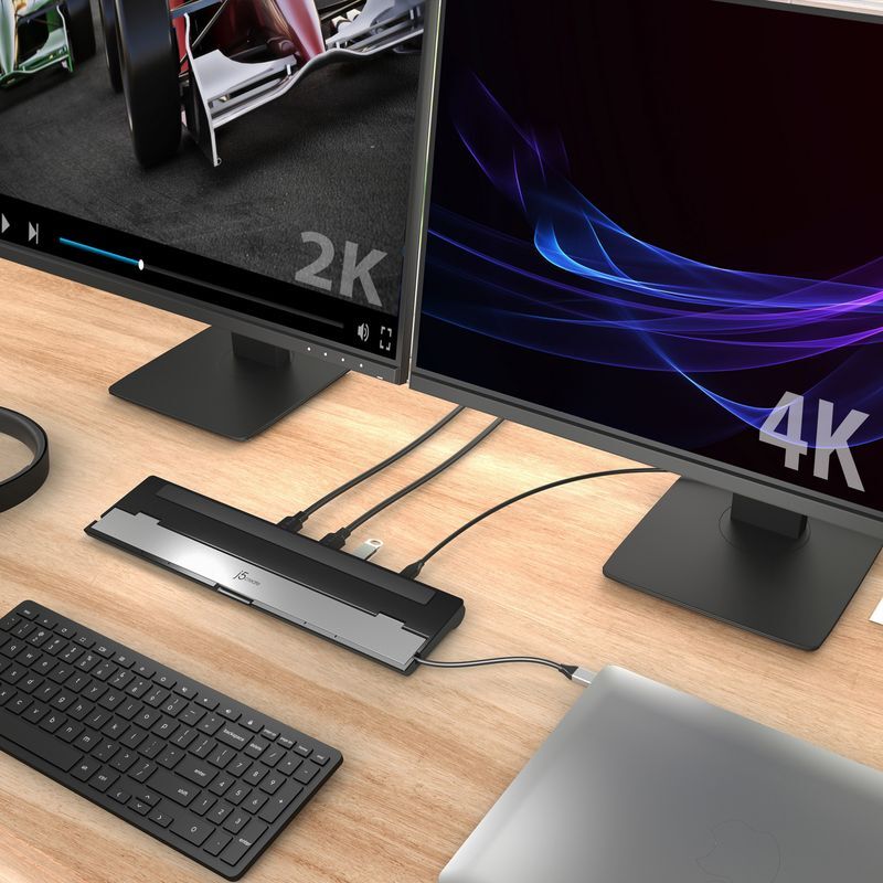 Док станция USB-C 10-в-1 (HDMI/PD/USB-A/USB-C/LAN/картридер/аудио) JCD542-N фото9