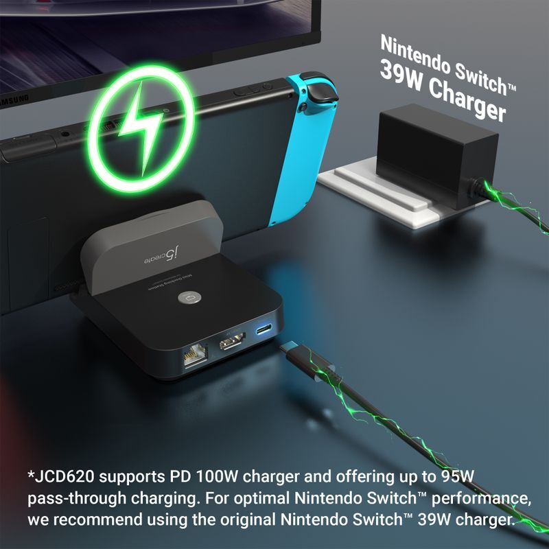 Док станция Nintendo Switch (HDMI/PD/USB-A/USB-C/LAN) фото10