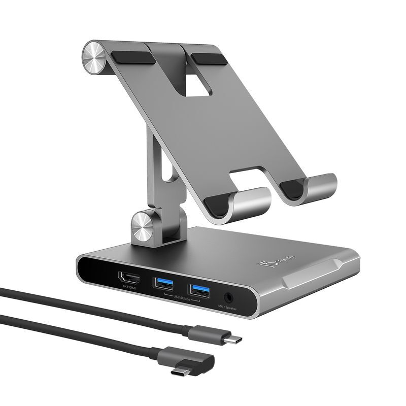 Док станция Ipad USB-C 8-в-1 (HDMI/PD/картридер/USB-A/USB-C/Audio), алюминий фото2