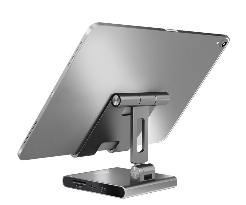 Док станция Ipad USB-C 8-в-1 (HDMI/PD/картридер/USB-A/USB-C/Audio), алюминий фото3