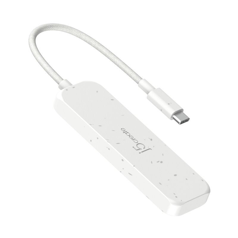 Хаб USB 3.2, 10Gbps, USB-С на 4 USB-С, JCH345EW-N белый фото3