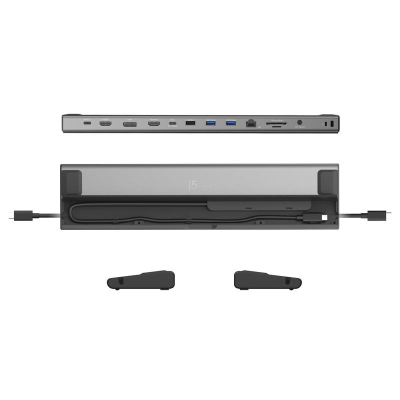 Док станция USB-C 12-в-1 (HDMI/DP/PD/USB-A/USB-C/LAN/картридер/аудио) фото4