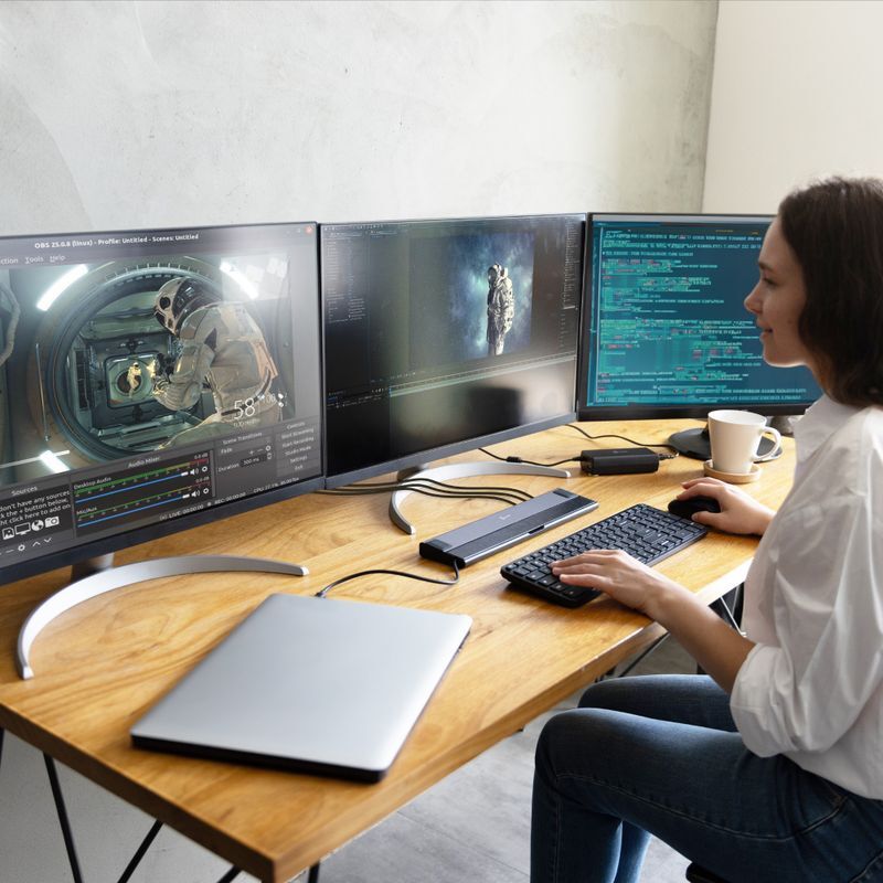 Док станция USB-C 12-в-1 (HDMI/DP/PD/USB-A/USB-C/LAN/картридер/аудио) фото15