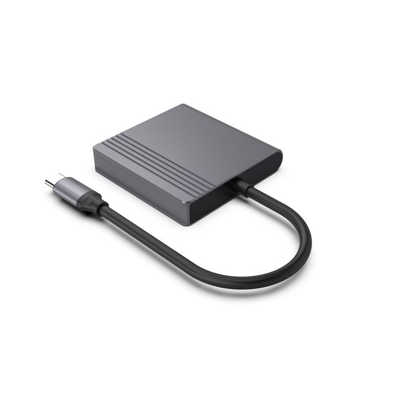 Док станція USB-C 2-в-1 (HDMI/DP), сірий фото2