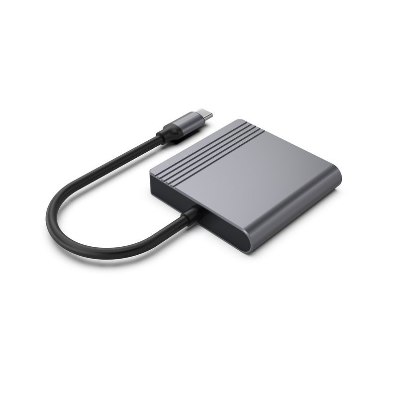 Док станція USB-C 2-в-1 (HDMI/DP), сірий фото3