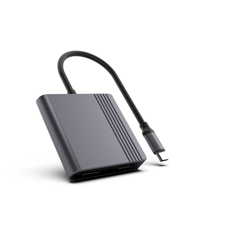 Док станція USB-C 2-в-1 (HDMI/DP), сірий фото4