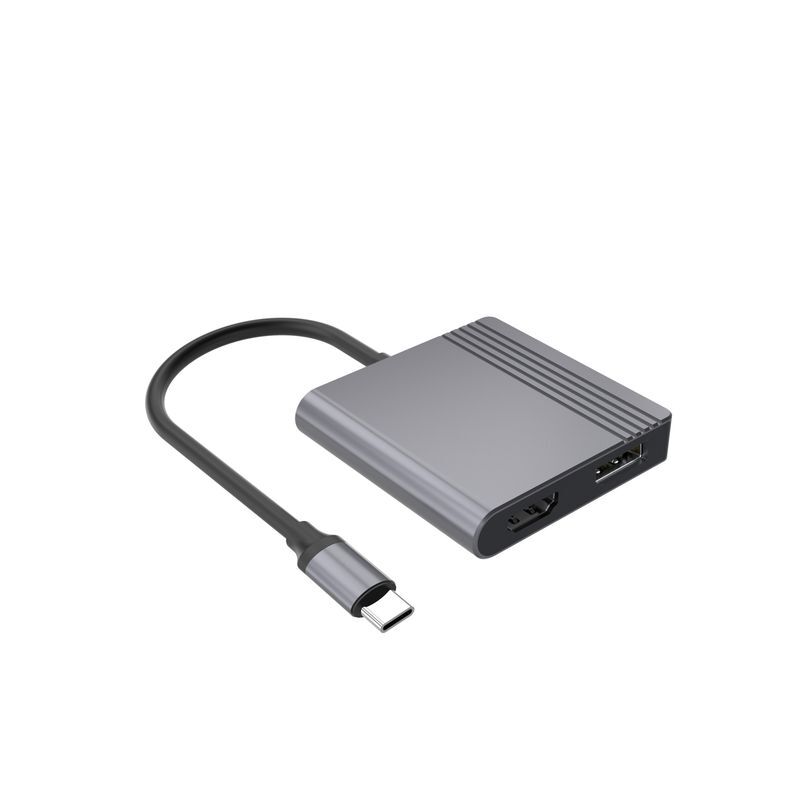Док станція USB-C 2-в-1 (HDMI/DP), сірий фото5