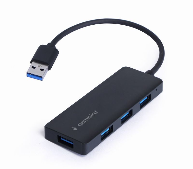 Хаб Gembird на 4 порти USB 3.1 чорний фото2