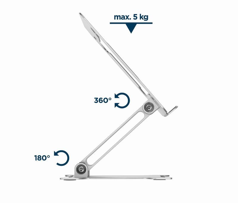 Підставка для ноутбука Gembird NBS-D1-03 до 15.6", алюміній фото12