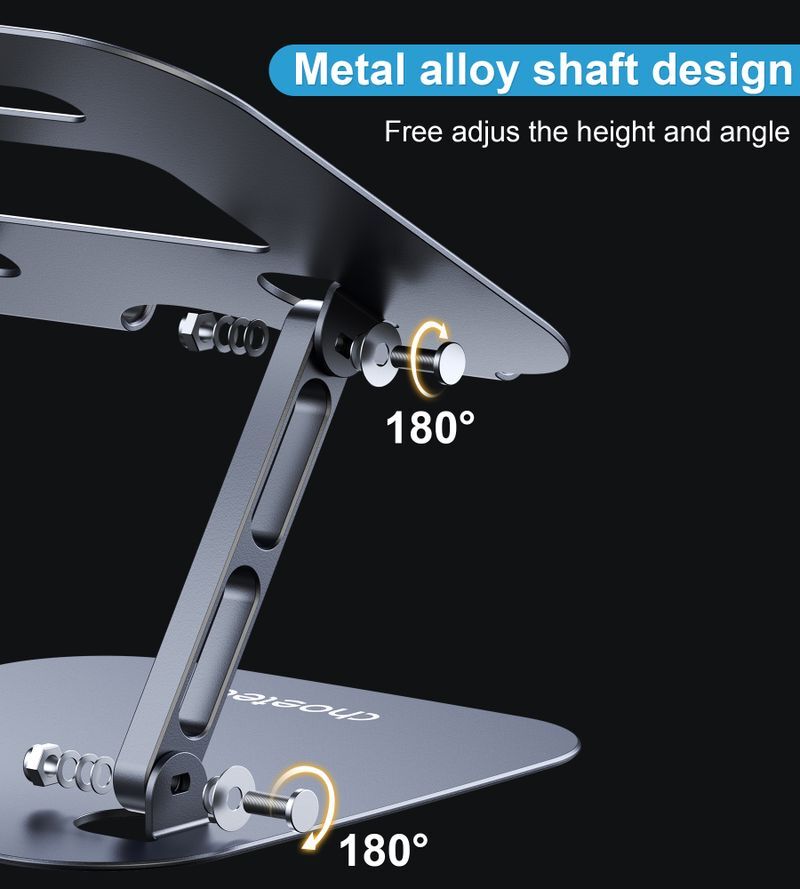 Подставка для ноутбука Choetech H061-GY до 13", алюминий фото6