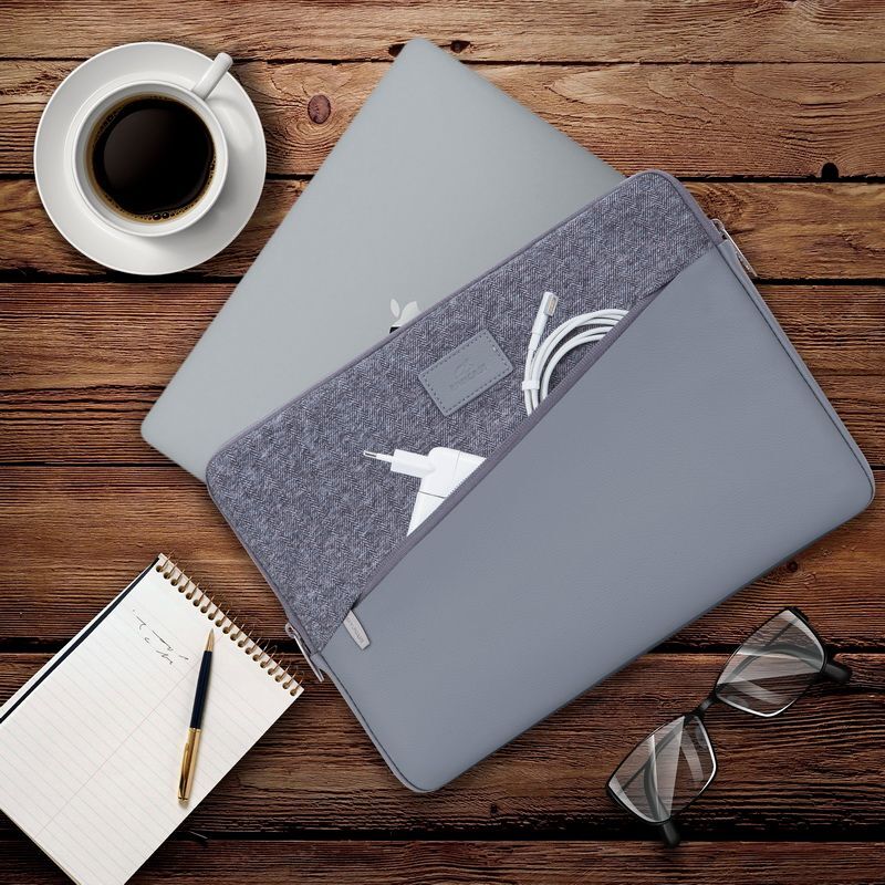 Чехол для ноутбука 13.3" RIVACASE для MacBook Pro та Ultrabook, серый фото9