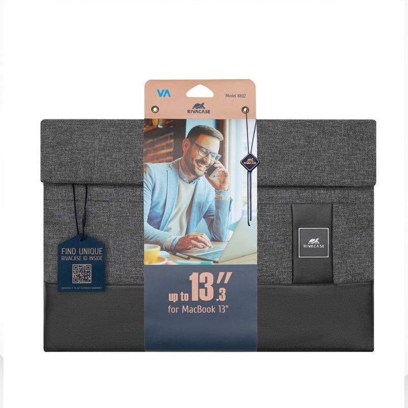 Чехол для ноутбука 13.3" RIVACASE, "Lantau", 8802 (Black) черный меланж фото9