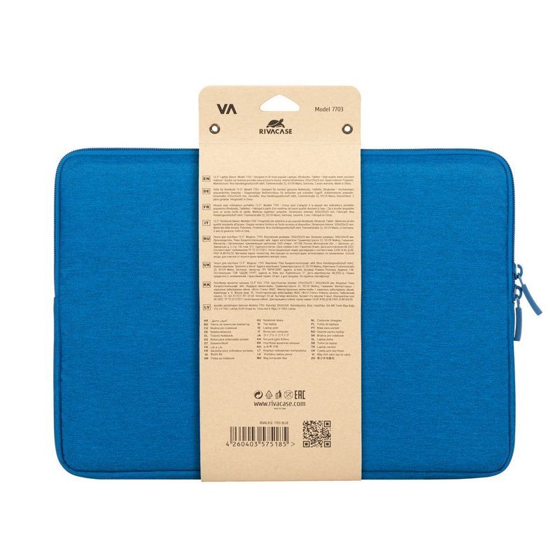 Чехол для ноутбука 13.3" RIVACASE, "Suzuka", 7703 (Azure Blue) синий фото6