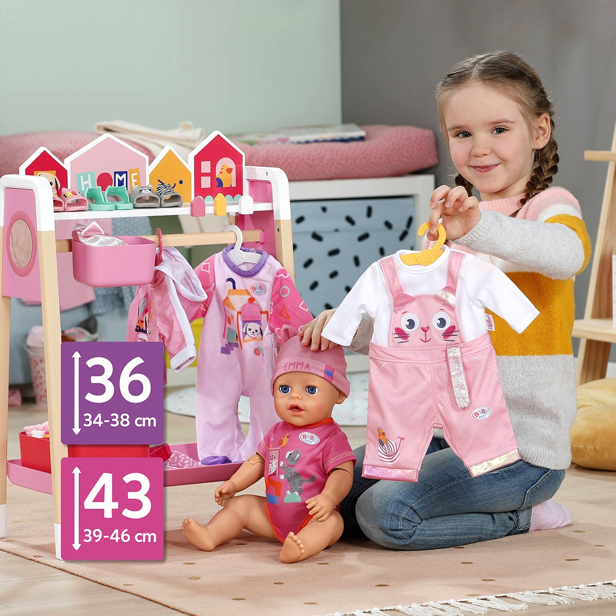 Ігровий набір Baby Born Стильна стійка для одягу (839799) фото3